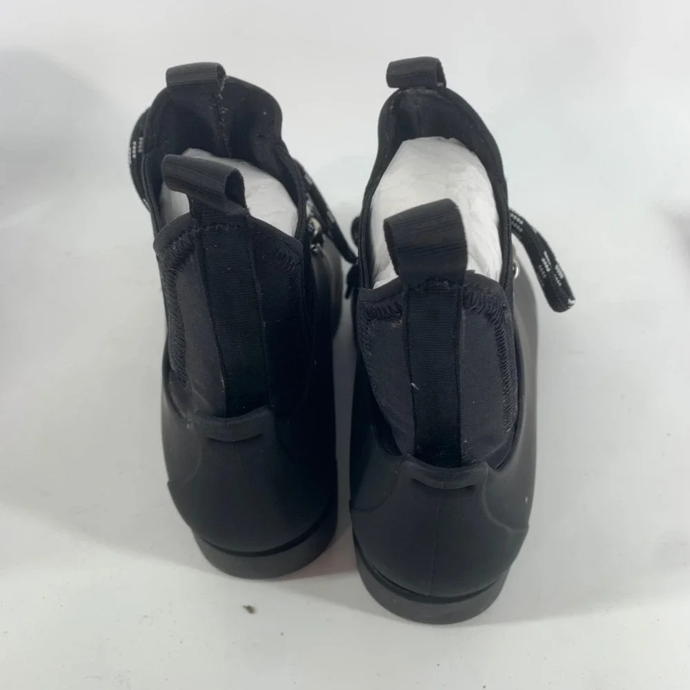 Jeffrey Campbell Barometric Black Matte Boots‎ Lace Up Platform Ankle Size 7 NEW